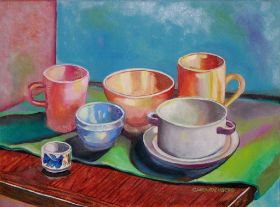 Servies op Tafel, 30x40.jpg